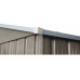 Riwall RMSA 6x8 Brown - záhradný domček kovový 2,4 x 1,7 m SD-X0608-H170C-B