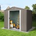 Riwall RMSA 6x8 Brown - záhradný domček kovový 2,4 x 1,7 m SD-X0608-H170C-B