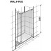 Roca Axis Walk-in sprchovací kút 140 × 70 × 200cm, na zabudovanie do niky, pravý 7M314R401