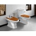 Roca America WC sedadlo s poklopom, imitácia dreva (čerešňa), SoftClose, 7801492M14