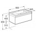 Roca Stratum skrinka 89 × 49,5 × 45cm pod umývadlo dyha dub 7856220609