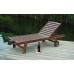Záhradné ležadlo ANETA 193x65x90cm, tmavo hnedá 97/11