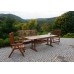 Záhradný stôl ANETA rozkladací, 160 / 210x90x72cm, tmavo hnedá 97/8