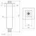 ROLTECHNIK Stropné rameno KVADRO 8100112