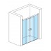 RONAL PLS4 Pur Light S posuvné dvere + 2stěny, 120-160cm, aluchrom/zrkadlové PLS4SM25053