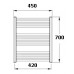 Korado KORALUX LINEAR Classic Kúpeľňový radiátor KLC 700.450 white RAL 9016