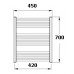 KORADO KORALUX LINEAR Comfort Kúpeľňový radiátor KLT 700.450 white RAL9010 KLT07000450-50