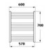 KORADO KORALUX LINEAR Comfort Kúpeľňový radiátor KLT 700.600 Black RAL9005 KLT07000600-39