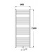 KORADO KORALUX LINEAR Comfort Kúpeľňový radiátor KLTM 1500.600 manhattan