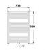 KORADO KORALUX LINEAR Comfort Kúpeľňový radiátor KLTM 900.750 white RAL 9010