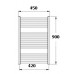 KORADO KORALUX LINEAR Comfort Kúpeľňový radiátor KLT 900.450 Red RAL 3001 KLT09000450-37