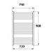 KORADO KORALUX LINEAR Comfort Kúpeľňový radiátor KLT 900.750 Black RAL9005 KLT09000750-39