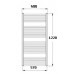 KORADO KORALUX LINEAR Classic Kúpeľňový radiátor KLC 1220.600 white RAL 9010