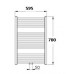 KORADO KORALUX RONDO Comfort Kúpeľňový radiátor KRTM 700.600 white RAL 9010
