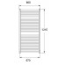 KORADO KORALUX Linear Max Kúpeľňový radiátor KLC 1220.600 Silber code 35