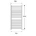 KORADO KORALUX Linear MAX Kúpeľňový radiátor KLM 1220.750 White RAL9016