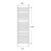 Korado KORALUX Linear MAX Kúpeľňový radiátor KLM 1820.750 White RAL 9016