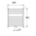 KORADO KORALUX Linear MAX Kúpeľňový radiátor KLMM 700.600 White RAL 9010