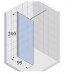 SCANDIC Sprchová zástena S 400 95x200cm