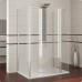 RONAL SA3 Salsa dvojdielna zástena s krídlovými dverami 90cm,chróm/číre sklo SA30901505007