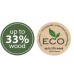Prosperplast SORTIBOX ECO WOOD Sada 4 odpadkových košov 4x25l, antracit IKWB25S4W