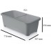 PROSPERPLAST RESPANA Planter Low Prenosný truhlík 77 cm, šedý kameň ISEB770