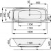 Santech Vaňa BEVEL 1800 x 860 mm
