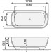 Santech Vaňa CINDY 1700 x 800 mm