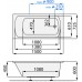 Santech Vaňa SMART 1500 x 725 mm