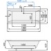 Santech Vaňa VARIA 2000 x 900 mm