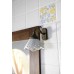 SAPHO BRAND zrkadlo 80x80x2cm , morený smrek