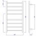 SAPHO REDONDO Elektrický sušiak uterákov, guľatý, 500x900 mm, 75W, bronz ER320