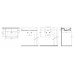 AQUALINE SISTEMA Keramické umývadlo 60x42cm, biela 10SF50060