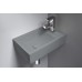 CREST R Betónové umývadlo vrátane výpuste, 40x22cm, pravé, sivá AR412