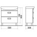 SELLA MADISON 60 Skrinka s umývadlom 60 cm MK46876