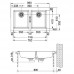 Franke Sirius SID 620, 860x510 mm, tectonitový drez hnedá 114.0120.462