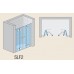 RONAL SLF2 Swing-Line F dvojdielne skladacie dvere, 180cm, farba * / čierne SLF21800SF55
