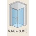 RONAL SLM6 Mobility rozdelené dvere pre stenu, 90cm, ľavé, alchr./CristPerly SLM6G09005044