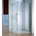 RONAL SLM6 Mobility rozdelené dvere pre stenu, 90cm, ľavé, alchr./CristPerly SLM6G09005044