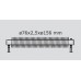 ISAN SPIRAL RA1 radiátor na stenu kov (RAL 9006) 4000/76x2, 5x156 ZRA176156400W20