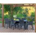 KETER MELODY Záhradný stôl, 160,5 x 94,5 x 74,5 cm, hnedá 17190205