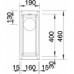 BLANCO Subline 160 - U drez Silgranit biely 513394