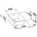 BLANCO Subline 400 - U drez biely s excentrom 515754