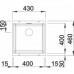 BLANCO Subline 400 - U drez biely s excentrom 515754