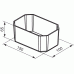 IDEAL Standard STEP sada odkladacích misiek do výsuvného kontajnera T724767