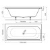 IDEAL Standard PLAYA obdĺžniková vaňa 170 x 80 cm k zabudovaniu T962801