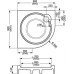 Roltechnik Sprchová vanička TAHITI-P / 800x800 štvrťkruh