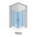 RONAL TED2 TOP-Line rohový vstup 120cm, pravý diel, farba * / Mastercarré TED2D1200SF30
