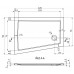 TEIKO Galicia P Sprchová vanička asymetrická 120x90x3,5cm, biela V137120R62T010011