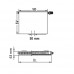 Kermi panelový radiátor Plan - VM so stredovým pripojením 11 900/500 PTM110900501R1K